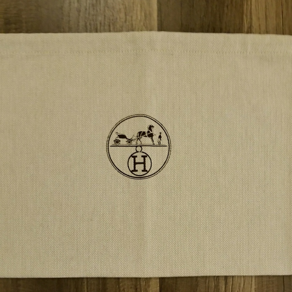 Heavy Twill Hermes Sleeper Dust Bag 14" x10"